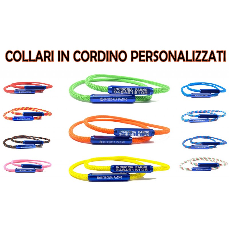 Collare in Cordino Personalizzato