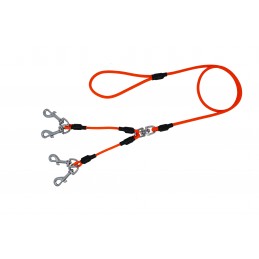 Guinzaglio in corda a quattro moschettoni