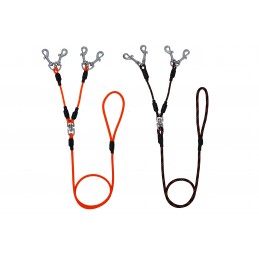 Guinzaglio in corda a quattro moschettoni