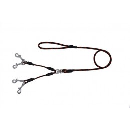 Guinzaglio in corda a quattro moschettoni