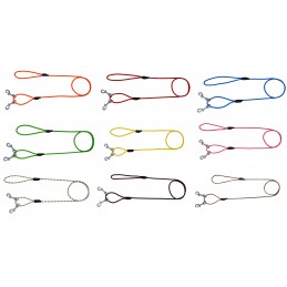 Guinzaglio in cordino nautico a due moschettoni