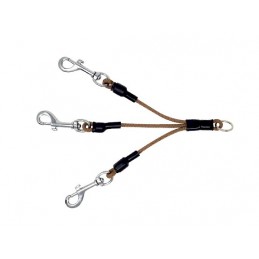 Sdoppiatore triplo per guinzaglio in cordino