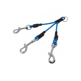 Sdoppiatore triplo per guinzaglio in cordino