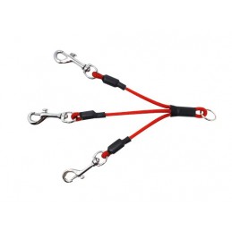 Sdoppiatore triplo per guinzaglio in cordino