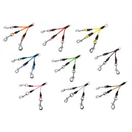 Sdoppiatore triplo per guinzaglio in cordino