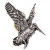 Spilla in peltro beccaccia in volo