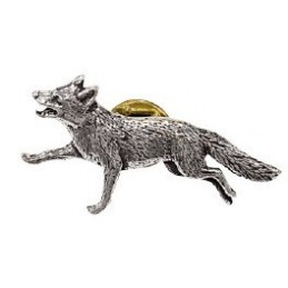 Spilla in peltro raffigurante volpe