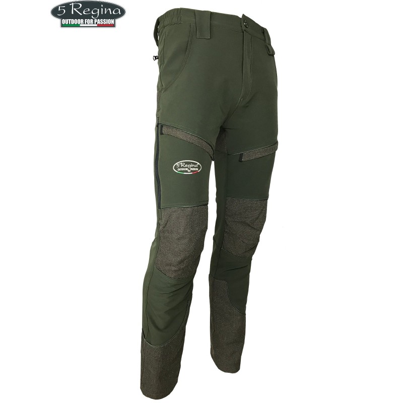 Pantaloni Quinta Regina Agility elasticizzati con riporti in