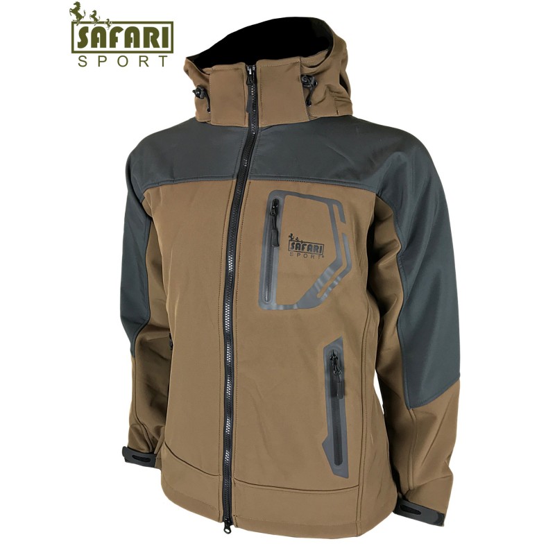 Giacca Safari Sport in soft shell marrone Giacca Safari Sport in soft shell marrone