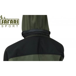 Giacca Safari Sport in soft shell verde