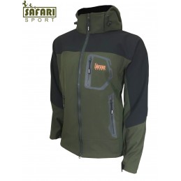 Giacca Safari Sport in soft shell verde