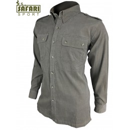 Camicia Safari Sport C14 in velluto mille righe 100% cotone