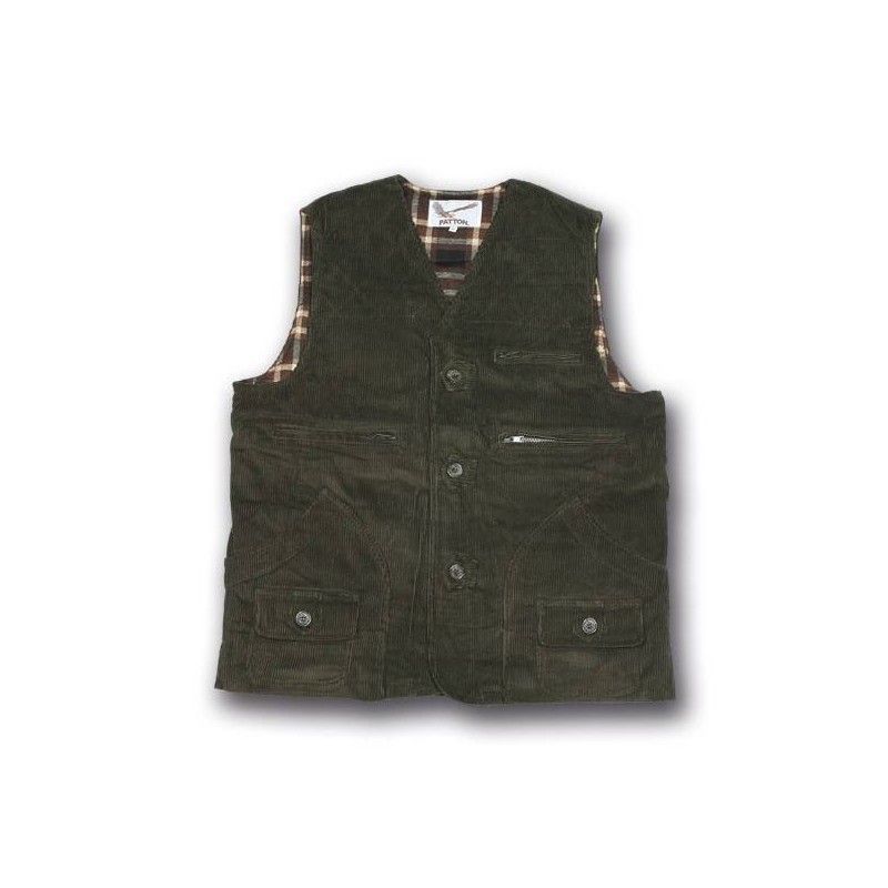 Gilet Patton in velluto imbottito