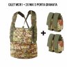 Gilet chest rig SBB MCR1 Vegetato + 2 porta granate