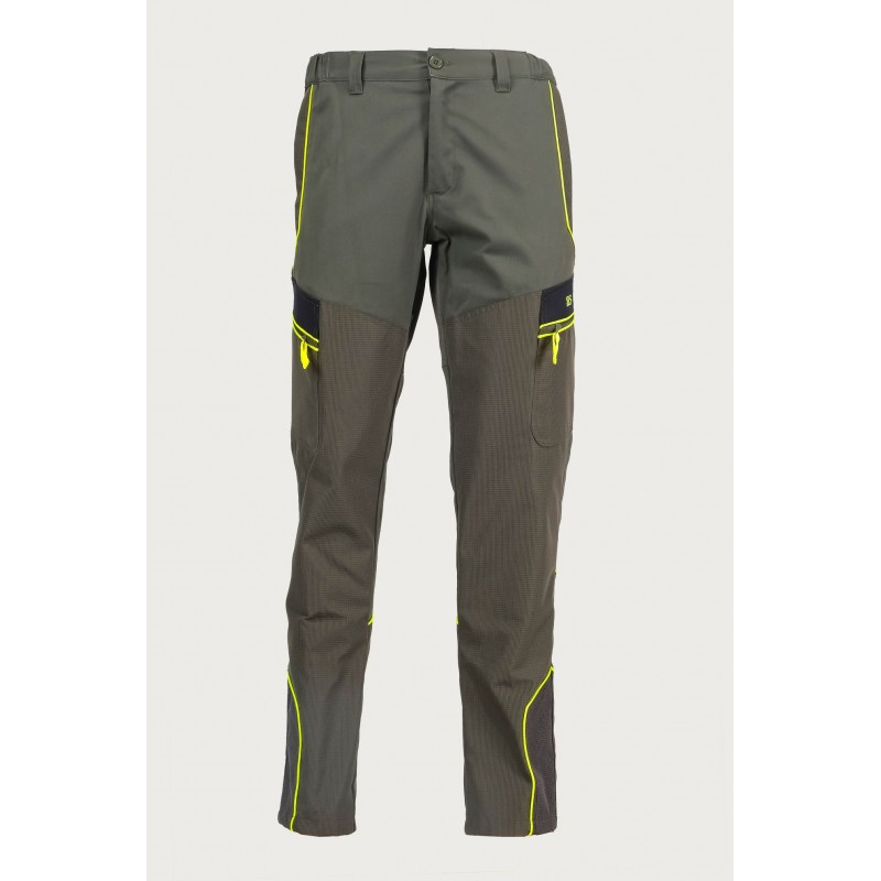 Pantaloni RS Hunting elasticizzati T-106 Giallo fluo