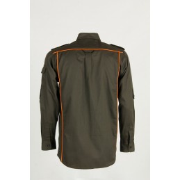 Camicia RS Hunting 220 in cotone con inserti arancio