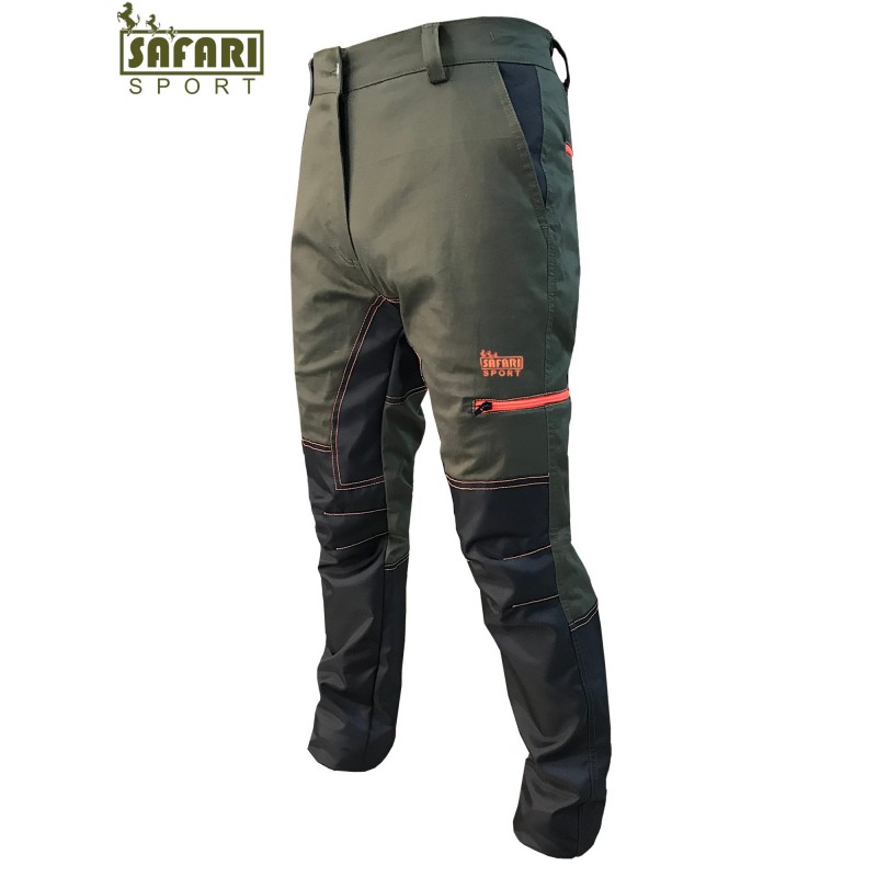 Pantaloni SAFARI SPORT cotone elasticizzato estivo con rinforzo