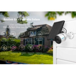 Videocamera IP Camera Reolink Go Plus 4G-LTE completa di Videocamera IP Camera Reolink Go Plus 4G-LTE completa di