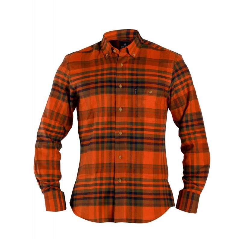 Camicia in flanella Interjakt HW124F Fain Skjorta ORANGE Camicia in flanella Interjakt HW124F Fain Skjorta ORANGE