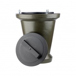 Contenitore a cono per distributore di foraggio