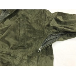 Giacca Quinta Regina in microfibra scamosciata BOSCO