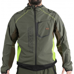 Giacca Masseria Light Softshell Illinois 62 Verde Fluo