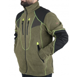Giacca Masseria Fleece New Orleans Verde fluo Giacca Masseria Fleece New Orleans Verde fluo