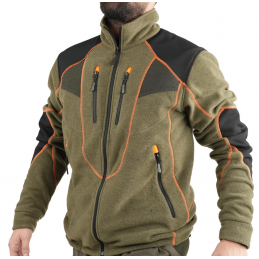 Giacca Masseria Fleece New Orleans Arancio fluo Giacca Masseria Fleece New Orleans Arancio fluo