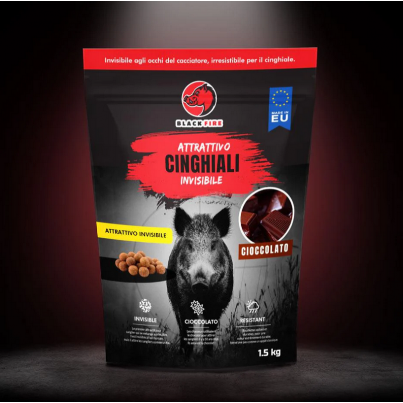 Attrattivo per cinghiali Black Fire INVISIBLE - Cioccolato Attrattivo per cinghiali Black Fire INVISIBLE - Cioccolato