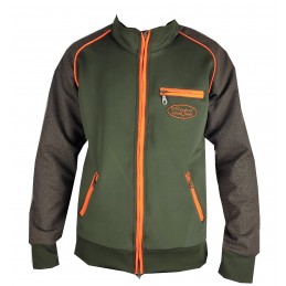 Felpa Safari elasticizzata e termica con maniche in KEVLAR