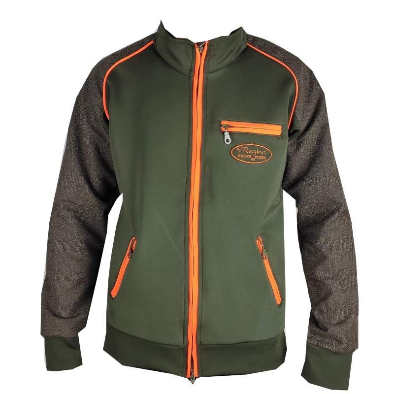 Felpa Safari elasticizzata e termica con maniche in KEVLAR