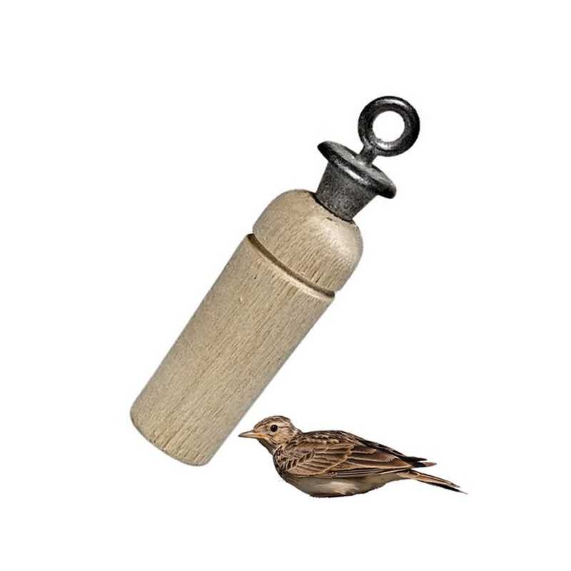 Richiamo per allodola con vite in piombo