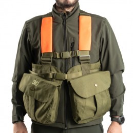 Trisacca RA verde con inserti arancio RA