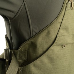 Trisacca RA verde con inserti arancio RA