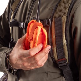 Trisacca RA verde con inserti arancio RA