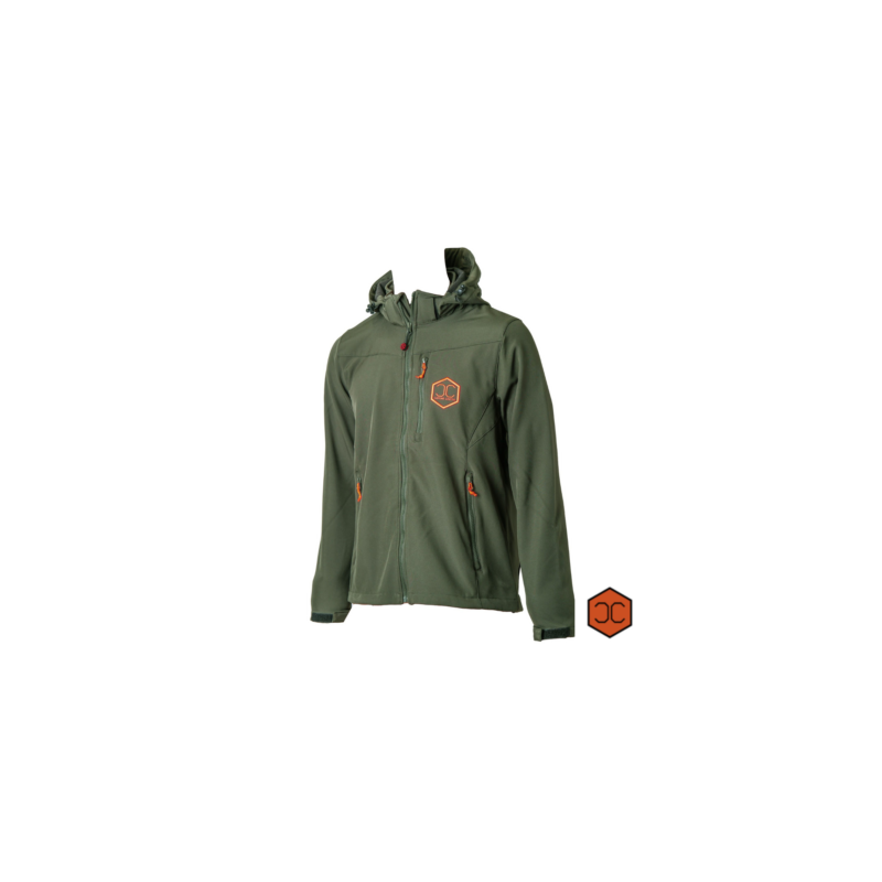 Giacca Capone Caccia Softshell Cinghiale verde