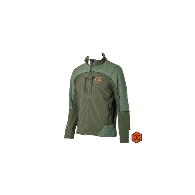 Giacca Capone Caccia Softshell Cervo Verde