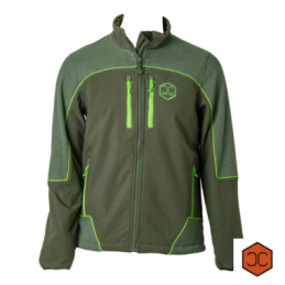 Giacca Capone Caccia Softshell Cervo Verde Fluo