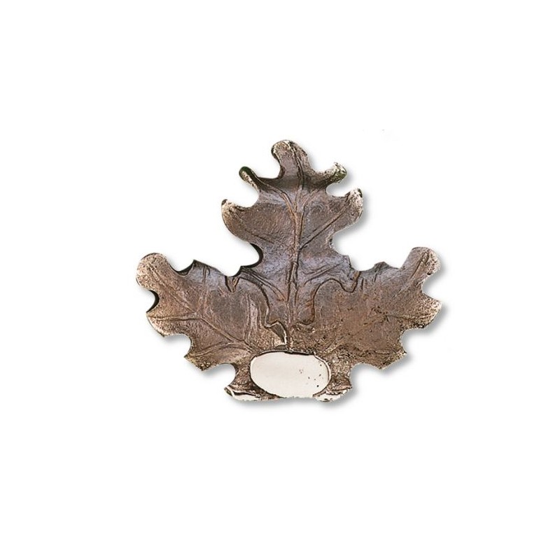 Foglia per trofeo di cinghiale in bronzo Foglia per trofeo di cinghiale in bronzo