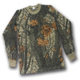 Maglietta T-shirt Patton in cotone bosco manica lunga