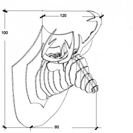 Trofeo di cervo medaglia kg 11,2