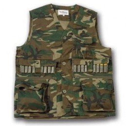 Gilet taglie forti con cartuccera woodland Patton
